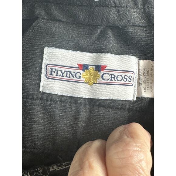 Flying Cross Mens Size 38R 31” Inseam Dark Blue Dress Pants Straight Leg - Picture 13 of 14
